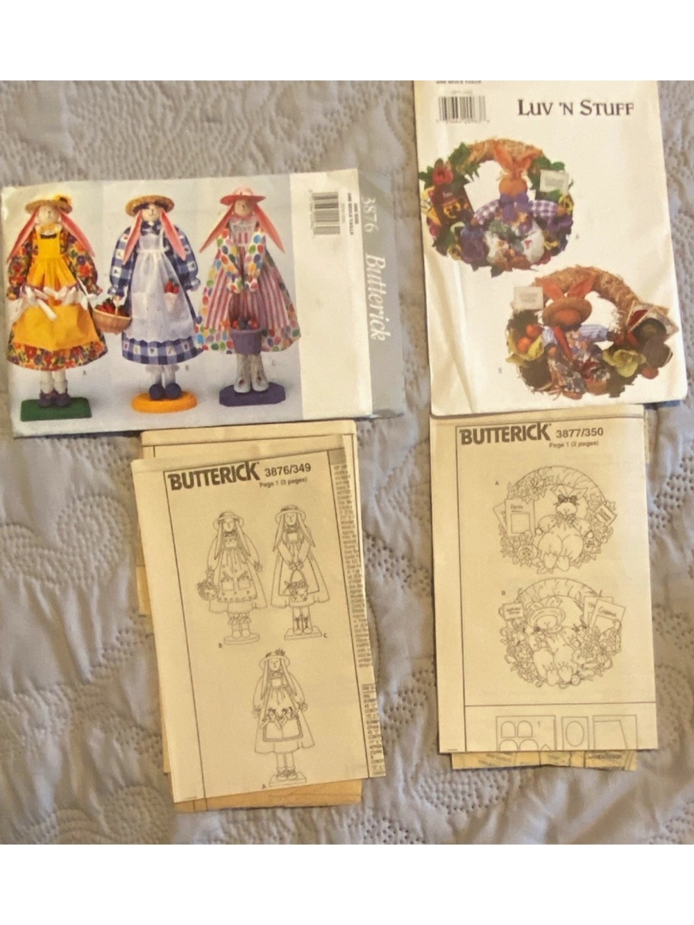 Vintage 1995 Butterick Home Accents Theater Sewing Patterns Lot of 2